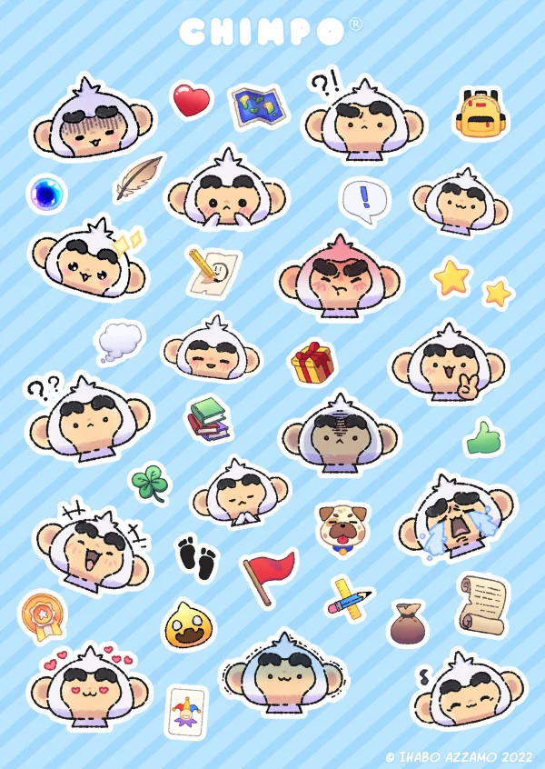 Chimpo Sticker Sheet #01 – Bild 2